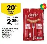 Continente Bom dia Nobre - salsichas hot dog prato promoção