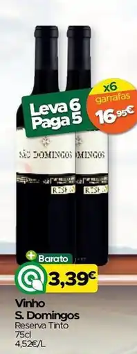 Supermercados Preços Baixos Vinho S. Domingos Reserva Tinto promoção