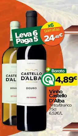 Supermercados Preços Baixos Vinho Castello D'Alba Tinto/Branco promoção