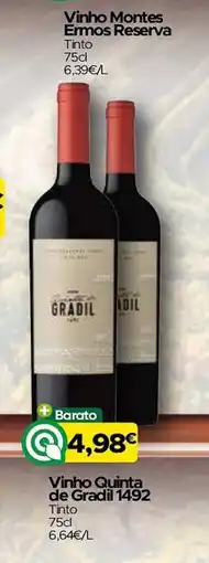 Supermercados Preços Baixos Vinho Quinta de Gradil 1492 promoção