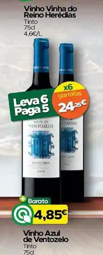 Supermercados Preços Baixos Vinho Vinha do Reino Herédias promoção