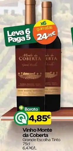 Supermercados Preços Baixos Vinho Monte da Coberta Grande Escolha Tinto promoção