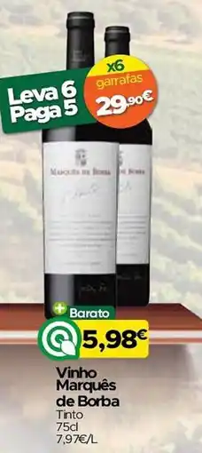 Supermercados Preços Baixos Vinho Marquês de Borba promoção