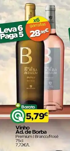 Supermercados Preços Baixos Vinho Ad. de Borba Premium | Branco/Rosé promoção