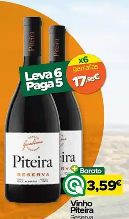 Supermercados Preços Baixos Vinho Piteira Reserva promoção