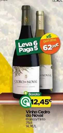 Supermercados Preços Baixos Vinho Cedro do Noval Branco/Tinto promoção