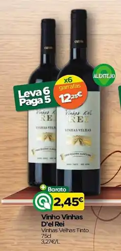 Supermercados Preços Baixos Vinho Vinhas D'el Rei Vinhas Velhas Tinto promoção
