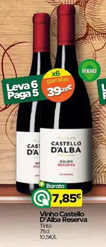 Supermercados Preços Baixos Vinho Castello D'Alba Reserva promoção