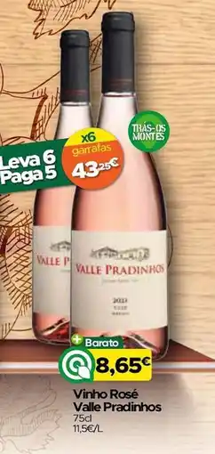 Supermercados Preços Baixos Vinho Rosé Valle Pradinhos promoção