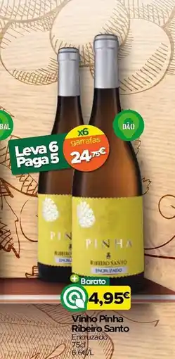 Supermercados Preços Baixos Vinho Pinha Ribeiro Santo Encruzado promoção