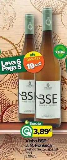 Supermercados Preços Baixos Vinho BSE J. M. Fonseca Branco Seco Especial promoção