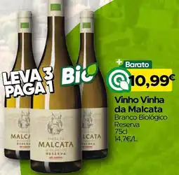 Supermercados Preços Baixos Vinho Vinha da Malcata Branco Biológico Reserva promoção