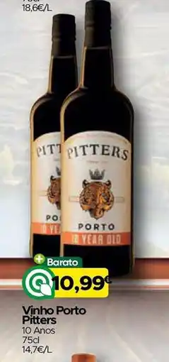 Supermercados Preços Baixos Vinho Porto Pitters 10 Anos promoção
