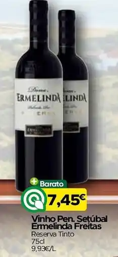 Supermercados Preços Baixos Vinho Pen. Setúbal Ermelinda Freitas Reserva Tinto promoção