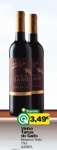 Supermercados Preços Baixos Vinho Terras do Sado Reserva Tinto promoção