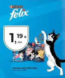 Aqui é fresco Snacks Gato Felix promoção