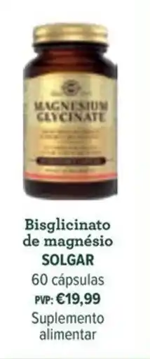 Celeiro Bisglicinato de magnésio SOLGAR promoção