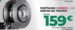 Feu Vert Pastilhas bosch oh+ discos de travão promoção