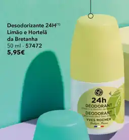 Yves Rocher Desodorizante 24H Limão e Hortelã da Bretanha promoção