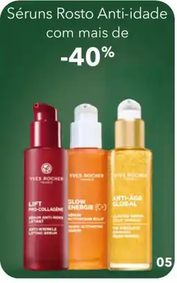 Yves Rocher Séruns Rosto Anti-idade promoção