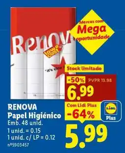 Lidl RENOVA promoção