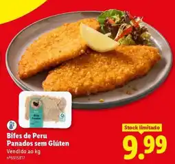 Lidl Bifes de Peru Panados sem Glúten promoção
