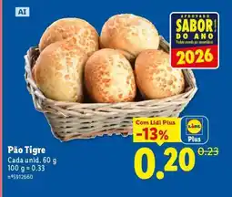 Lidl Pão Tigre promoção