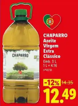 Lidl Chaparro Azeite Virgem Extra Clássico promoção