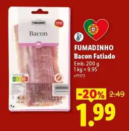Lidl Fumadinho Bacon Fatiado promoção