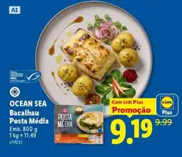 Lidl OCEAN SEA Bacalhau Posta Média promoção