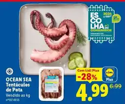 Lidl Ocean Sea Tentáculos de Pota promoção