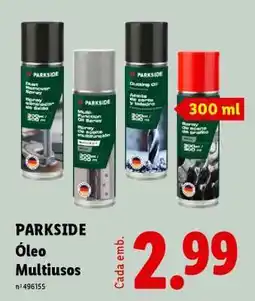 Lidl Parkside Óleo Multiúsos promoção