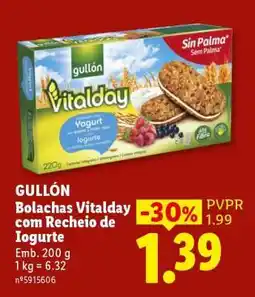 Lidl GULLÓN Bolachas Vitalday com Recheio de Iogurte promoção