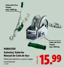 Lidl PARKSIDE Guincho/ Guincho Manual de Cabo de Aço promoção