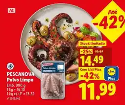 Lidl PESCANOVA Polvo Limpo promoção