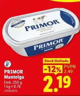 Lidl Primor Manteiga promoção