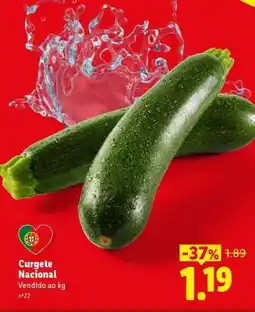 Lidl Curgete Nacional promoção