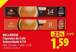 Lidl BELLAROM Cápsulas de Café Intensidade 8/14 promoção