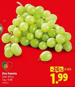 Lidl Uva Sweeta promoção