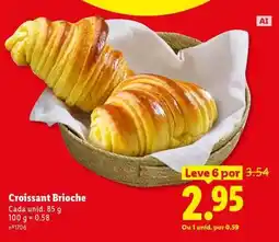Lidl Croissant Brioche promoção