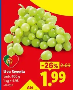 Lidl Uva Sweeta promoção