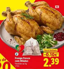 Lidl Frango Fresco com Miúdos promoção