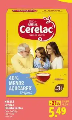 Lidl Nestlé Cerelac Farinha Láctea promoção