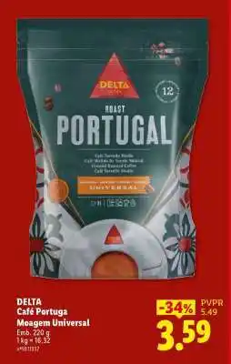 Lidl DELTA Café Portuga Moagem Universal promoção