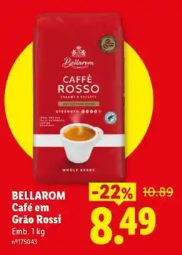 Lidl BELLAROM Café em Grão Rossi promoção