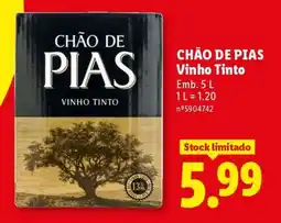 Lidl Chão de Pias Vinho Tinto promoção