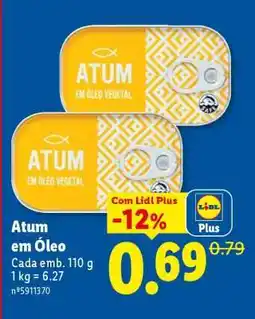 Lidl Atum em Óleo promoção