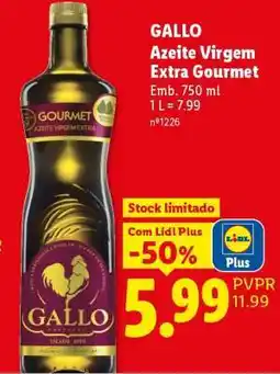 Lidl Gallo Azeite Virgem Extra Gourmet promoção