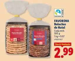 Lidl Favorina Bolachas de Natal promoção