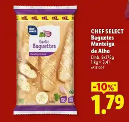 Lidl CHEF SELECT Baguetes Manteiga de Alho promoção